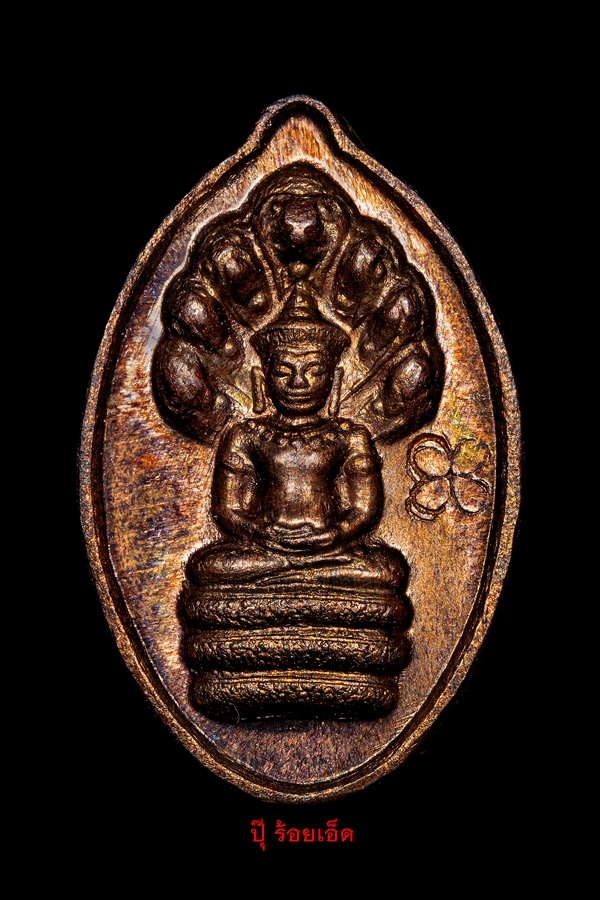 เหรียญปรกเม็ดฟักทอง เนื้อนวะโลหะ รุ่นไตรมาสฉลองชัย ปี 2541  หลวงปู่หงษ์ พรหมปัญโญ